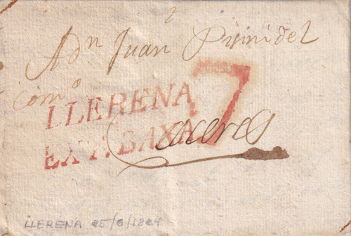 Spagna 1824 lettera completa
