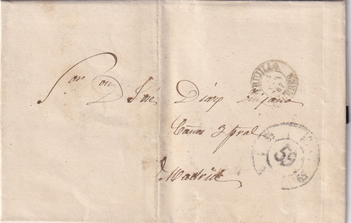 Spagna 1867 lettera completa