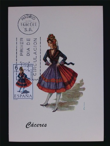 Spagna 1967 costumi caceres - spagna,