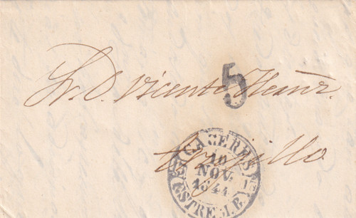 Spagna 1844 lettera - , completa