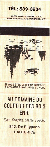 Domaine coureur des bois - du,