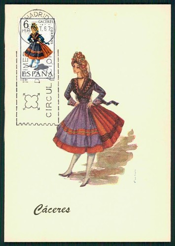 Spagna 1967 costumi caceres - costumi,