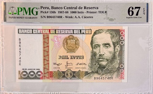 Perù 1988 1000 intis 136b - intis, p-136b